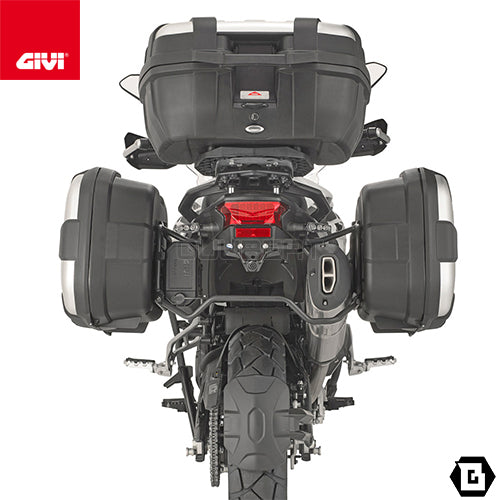 GIVI TRK35N トップケース / サイドケース 兼用 35L容量 MONOKEY ( モノキー ) TREKKER ブラック / シルバー