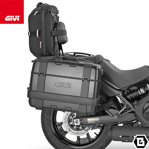 GIVI TRK46BPACK2 TREKKER トップ・サイドケース兼用 2ケース ブラックアルミカバータイプ MONOKEYタイプ 46L容量