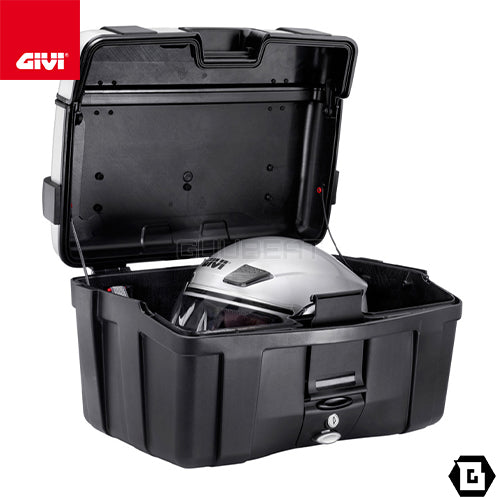 GIVI TRK46PACK2 TREKKER トップ・サイドケース兼用 2ケース アルミカバータイプ MONOKEYタイプ 46L容量 ブラック / シルバー