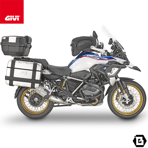 GIVI TRK46PACK2 TREKKER トップ・サイドケース兼用 2ケース アルミカバータイプ MONOKEYタイプ 46L容量 ブラック / シルバー