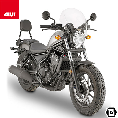 GIVI TS1160B バックレスト キャリア付き ブラック／HONDA レブル500 / HONDA レブル500専用