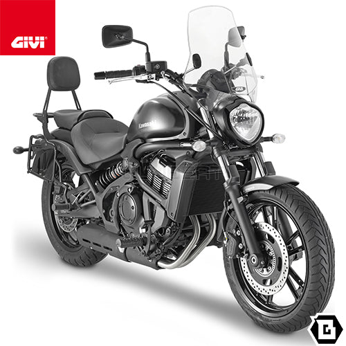 GIVI TS4115B バックレスト キャリア付き ブラック／KAWASAKI バルカン S専用