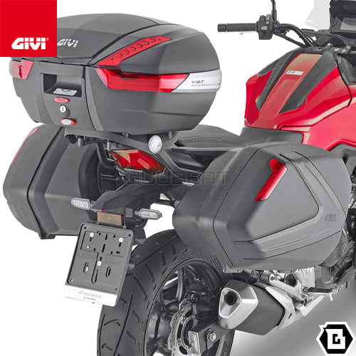 GIVI V37NN MONOKEY SIDE サイドケース レッドレンズ 左右セット 片側37L容量 ブラック