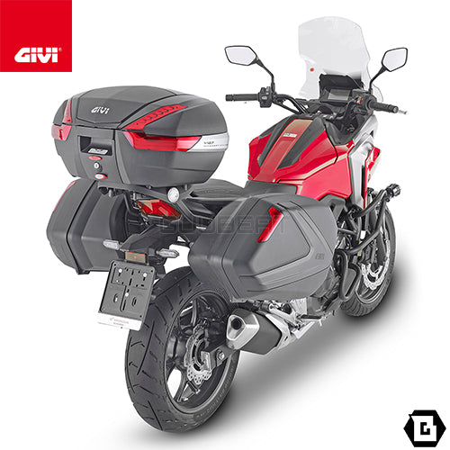 GIVI V37NN MONOKEY SIDE サイドケース レッドレンズ 左右セット 片側37L容量 ブラック