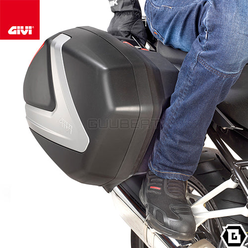 GIVI V37NT MONOKEY SIDE サイドケース クリアレンズ 左右セット 片側37L容量 ブラック / シルバー