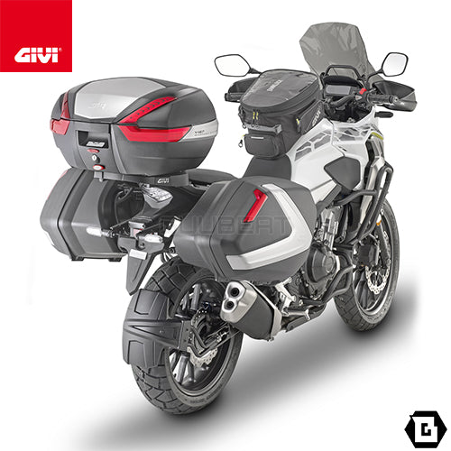 GIVI V37N MONOKEY SIDE サイドケース レッドレンズ 左右セット 片側37L容量 ブラック / シルバー