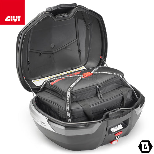 GIVI V47NNT トップケース MONOKEYタイプ 47L容量 シルバーサイドパネル / クリアレンズ ブラック / シルバー