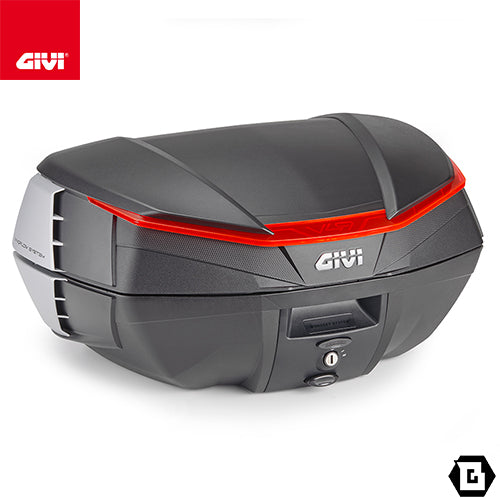 GIVI V49N AIR トップケース MONOKEYタイプ 49L容量｜ブラックサイドパネル／スモークレンズ仕様
