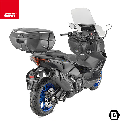 GIVI V49NB AIRトップケース MONOKEYタイプ 47L容量 ブラックパネル / クリアレンズ ブラック