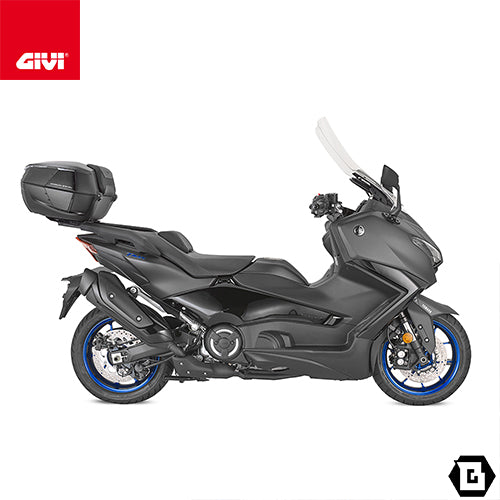 GIVI V49NB AIRトップケース MONOKEYタイプ 47L容量 ブラックパネル / クリアレンズ ブラック