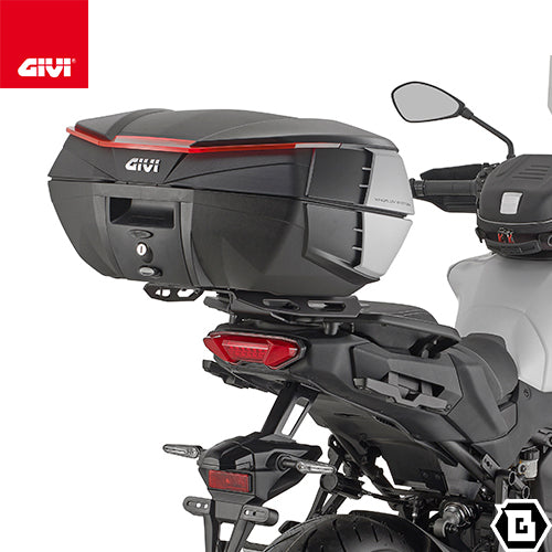GIVI V49N AIRトップケース MONOKEYタイプ 49L容量 ブラックサイドパネル / スモークレンズ ブラック / シルバー