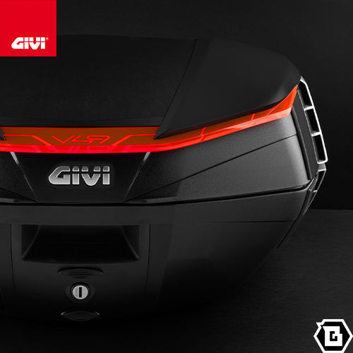 GIVI V49N AIRトップケース MONOKEYタイプ 49L容量 ブラックサイドパネル / スモークレンズ ブラック / シルバー