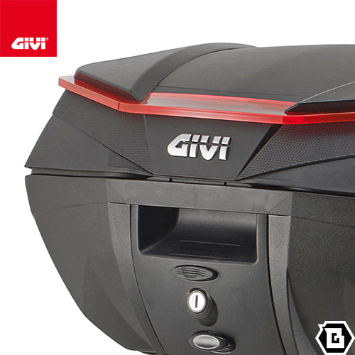 GIVI V49N AIRトップケース MONOKEYタイプ 49L容量 ブラックサイドパネル / スモークレンズ ブラック / シルバー