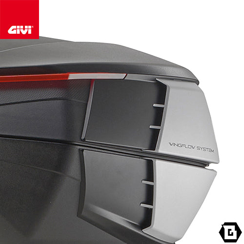 GIVI V49N AIRトップケース MONOKEYタイプ 49L容量 ブラックサイドパネル / スモークレンズ ブラック / シルバー