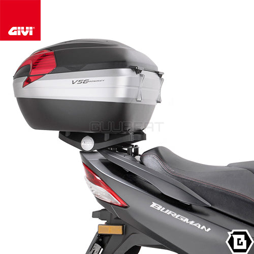 GIVI V56NN MAXIA 4 トップケース MONOKEYタイプ 56L容量 ブラックパネル / レッドレンズ ブラック / シルバー