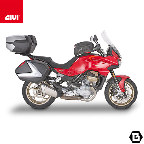 GIVI V58N2 MAXIA 5 トップケース MONOKEYタイプ 58L容量｜シルバーパネル／レッドレンズ仕様