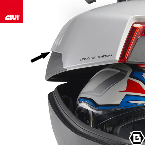 GIVI V58NNB MAXIA 5 トップケース MONOKEYタイプ 58L容量 ブラックパネル / レッドレンズ ブラック