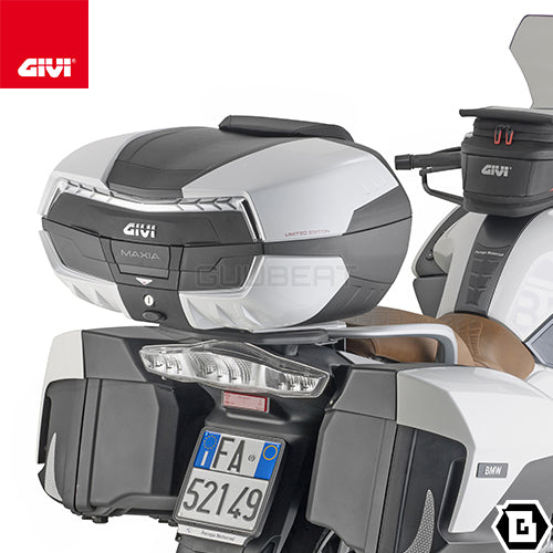 GIVI V58NT MAXIA 5 トップケース MONOKEYタイプ 58L容量 シルバーパネル / クリアレンズ ブラック / シルバー
