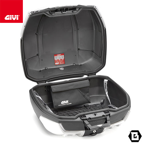 GIVI V58WLTD MAXIA 5 トップケース MONOKEYタイプ 58L容量 ホワイトパネル / クリアレンズ ホワイト / ブラック