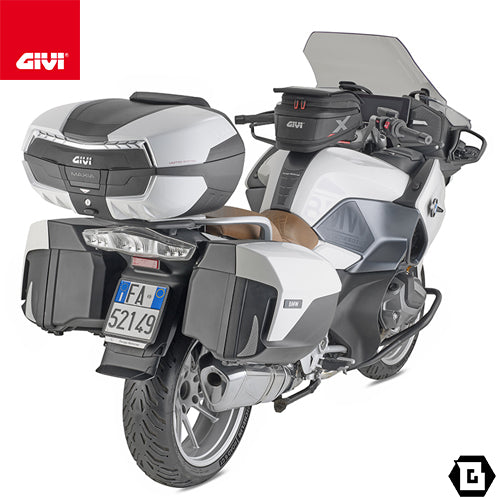 GIVI V58WLTD MAXIA 5 トップケース MONOKEYタイプ 58L容量 ホワイトパネル / クリアレンズ ホワイト / ブラック