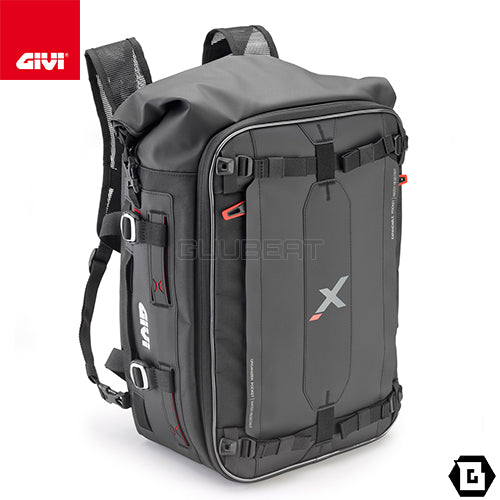 GIVI XL02 カーゴバッグ 防水 25 - 35L容量可変 X-lineシリーズ ブラック