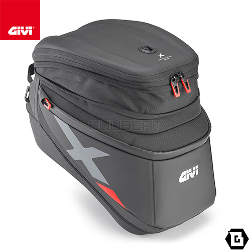 GIVI XL04 タンクバッグ タンクロック ( TANKLOCK )  15L - 20L容量可変 X-lineシリーズ ブラック／KTM 1290 スーパーアドベンチャー S / KTM 1290 スーパーアドベンチャー R / BMW R 1200 GS / BMW R 1200 GS ADVENTURE他専用