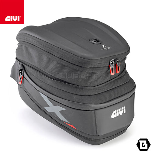 GIVI XL06B タンクバッグ TANKLOCK対応 15〜20L可変 X-Lineシリーズ｜防水仕様 反射素材採用 レインカバー付
