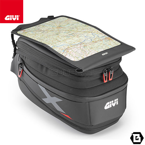 GIVI XL06B タンクバッグ TANKLOCK対応 15〜20L可変 X-Lineシリーズ｜防水仕様 反射素材採用 レインカバー付