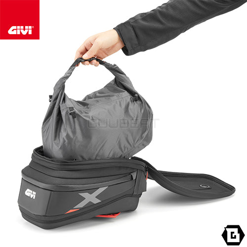 GIVI XL06B タンクバッグ TANKLOCK対応 15〜20L可変 X-Lineシリーズ｜防水仕様 反射素材採用 レインカバー付