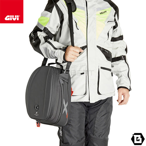 GIVI XL06B タンクバッグ TANKLOCK対応 15〜20L可変 X-Lineシリーズ｜防水仕様 反射素材採用 レインカバー付