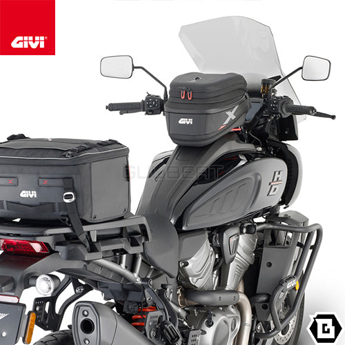 GIVI XL06B タンクバッグ TANKLOCK対応 15〜20L可変 X-Lineシリーズ｜防水仕様 反射素材採用 レインカバー付