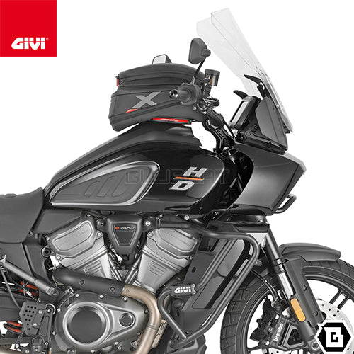 GIVI XL06B タンクバッグ TANKLOCK対応 15〜20L可変 X-Lineシリーズ｜防水仕様 反射素材採用 レインカバー付