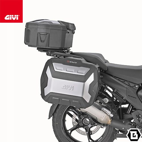GIVI XP01AAA XSPACE 拡張式トップケース/サイドケース兼用 27L-36L ブラック アルミカバー仕様 MONOKEYケース
