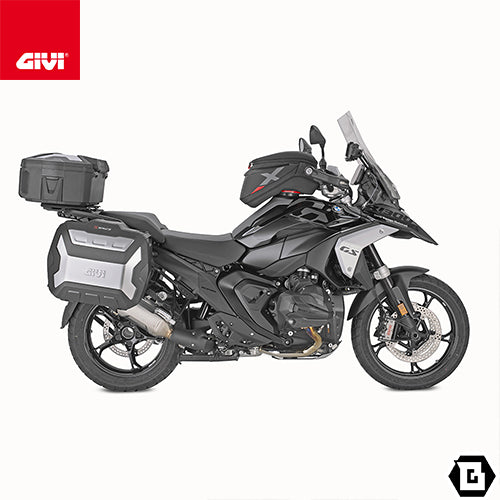 GIVI XP01AAA XSPACE 拡張式トップケース/サイドケース兼用 27L-36L ブラック アルミカバー仕様 MONOKEYケース