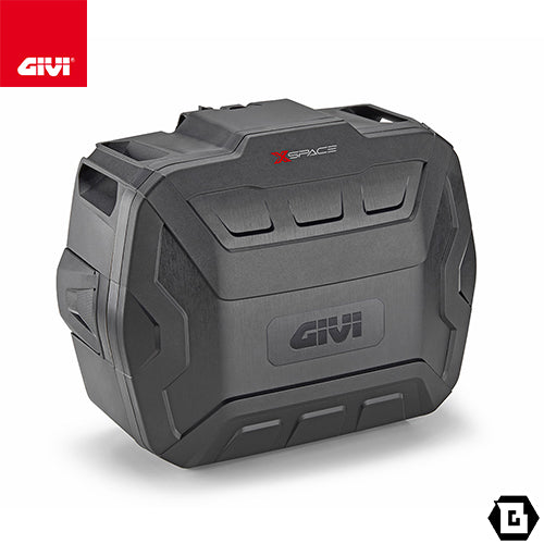 GIVI XP01PBA XSPACE 拡張式トップケース/サイドケース兼用 27L-36L ブラック ブラッシュドアルミ調 MONOKEYケース
