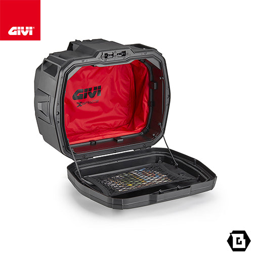 GIVI XP01PBA XSPACE 拡張式トップケース/サイドケース兼用 27L-36L ブラック ブラッシュドアルミ調 MONOKEYケース