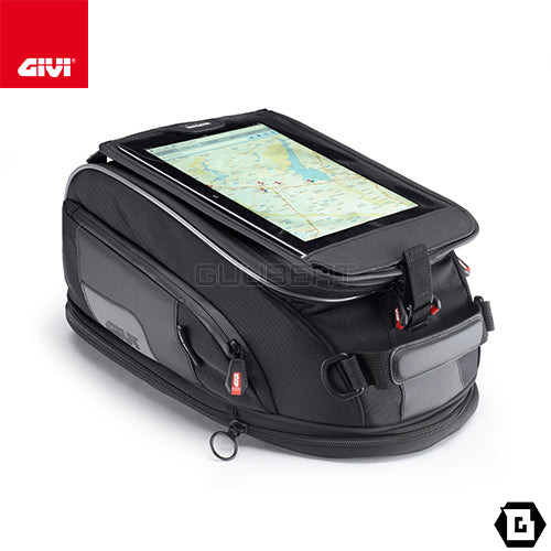 GIVI XS307Y タンクバッグ TANKLOCK対応 15L可変 XSTREAMシリーズ｜防水仕様 レインカバー付